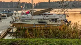 Zachód słońca, końcówka kolorów jesieni w Sztynorcie, listopad 2025 r. - zdjęcie 39