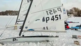 Pierwsze bojery w sezonie 2026 (styczeń), jezioro Śniardwy, Nowe Guty - zdjęcie 6