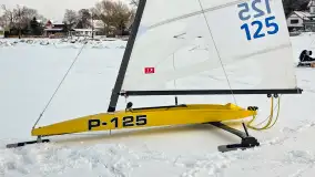 Pierwsze bojery w sezonie 2026 (styczeń), jezioro Śniardwy, Nowe Guty - zdjęcie 15