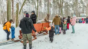 Kulig w puszczy Piskiej razem z OW Wodnik, Ruciane-Nida, Styczeń 2026 r. - zdjęcie 25