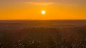 Zachód słońca nad jeziorem Nidzkim, Ruciane Nida z drona, styczeń 2026 r.  - zdjęcie 15