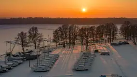 Zachód słońca w Sztynorcie z lotu ptaka, styczeń 2026 r.  - zdjęcie 6