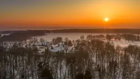 Zachód słońca w Sztynorcie z lotu ptaka, styczeń 2026 r.  - zdjęcie 18