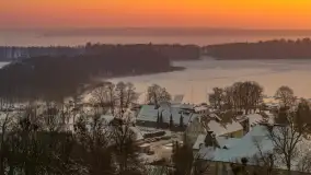 Zachód słońca w Sztynorcie z lotu ptaka, styczeń 2026 r.  - zdjęcie 21