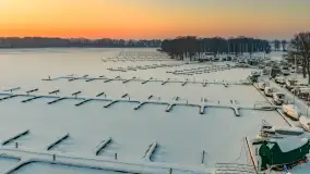 Zachód słońca w Sztynorcie z lotu ptaka, styczeń 2026 r.  - zdjęcie 23