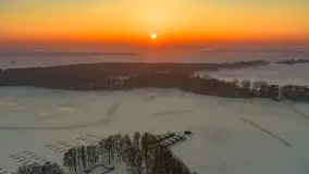 Zachód słońca w Sztynorcie z lotu ptaka, styczeń 2026 r.  - zdjęcie 9