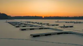 Zachód słońca w Sztynorcie z lotu ptaka, styczeń 2026 r.  - zdjęcie 3