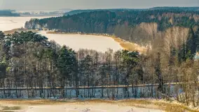 Jezioro Gołdopiwo i Brzezówka z drona, styczeń 2026 r. - zdjęcie 16