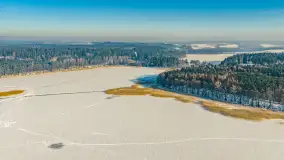 Jezioro Gołdopiwo i Brzezówka z drona, styczeń 2026 r. - zdjęcie 17