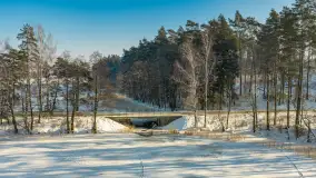 Jezioro Gołdopiwo i Brzezówka z drona, styczeń 2026 r. - zdjęcie 28