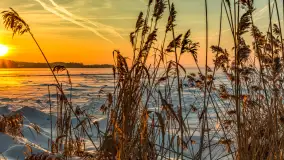 Zachód słońca nad jeziorem Śniardwy, styczeń 2026 r. - zdjęcie 22