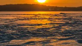 Zachód słońca nad jeziorem Śniardwy, styczeń 2026 r. - zdjęcie 14