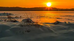Zachód słońca nad jeziorem Śniardwy, styczeń 2026 r. - zdjęcie 12