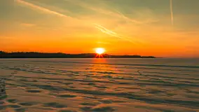 Zachód słońca nad jeziorem Śniardwy, styczeń 2026 r. - zdjęcie 16