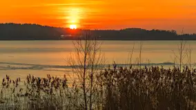 Zachód słońca nad jeziorem Śniardwy, styczeń 2026 r. - zdjęcie 6