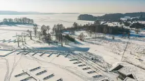 Jezioro Święcajty i przystań Nautica w Kolonii Rybackiej, wersja zimowa, styczeń 2026 .r - zdjęcie 31