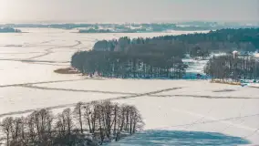 Jezioro Święcajty i przystań Nautica w Kolonii Rybackiej, wersja zimowa, styczeń 2026 .r - zdjęcie 24