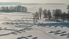 Jezioro Święcajty i przystań Nautica w Kolonii Rybackiej, wersja zimowa, styczeń 2026 .r - zdjęcie 15