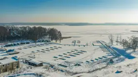 Jezioro Święcajty i przystań Nautica w Kolonii Rybackiej, wersja zimowa, styczeń 2026 .r - zdjęcie 8