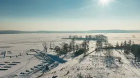 Jezioro Święcajty i przystań Nautica w Kolonii Rybackiej, wersja zimowa, styczeń 2026 .r - zdjęcie 16