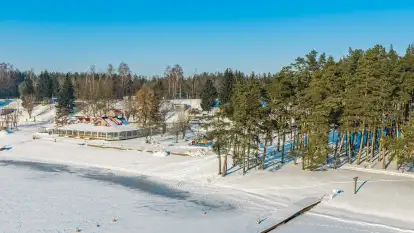 Piękny Brzeg i Leśna Przystań z drona, zima 2026 r.