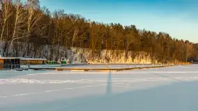 Zachód słońca nad jeziorem Nidzki, Pod Dębem, styczeń 2026 r. - zdjęcie 34