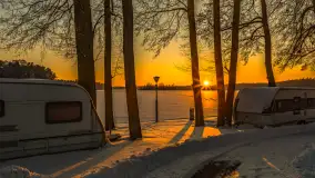 Zachód słońca nad jeziorem Nidzki, Pod Dębem, styczeń 2026 r. - zdjęcie 38