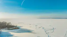 Jezioro Śniardwy i Marina Śniardwy, wersja zimowa, styczeń 2026 r. - zdjęcie 8