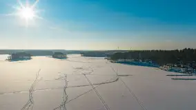 Ruciane-Nida, jezioro Nidzkie i OW Wodnik zimą, styczeń 2026 r. - zdjęcie 12