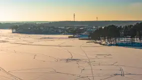 Ruciane-Nida, jezioro Nidzkie i OW Wodnik zimą, styczeń 2026 r. - zdjęcie 8