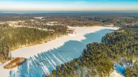 Ruciane-Nida, jezioro Nidzkie i OW Wodnik zimą, styczeń 2026 r. - zdjęcie 2