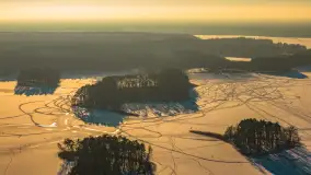 Ruciane-Nida, jezioro Nidzkie i OW Wodnik zimą, styczeń 2026 r. - zdjęcie 22