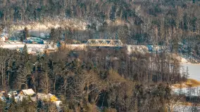 Ruciane-Nida, jezioro Nidzkie i OW Wodnik zimą, styczeń 2026 r. - zdjęcie 25