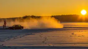 Zachód słońca nad jeziorem Bełdany, luty 2026 r. - zdjęcie 31