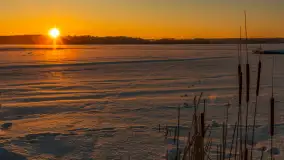 Zachód słońca nad jeziorem Bełdany, luty 2026 r. - zdjęcie 30
