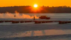 Zachód słońca nad jeziorem Bełdany, luty 2026 r. - zdjęcie 34