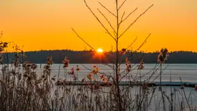 Zachód słońca nad jeziorem Bełdany, luty 2026 r. - zdjęcie 20