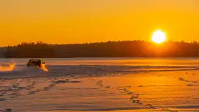 Zachód słońca nad jeziorem Bełdany, luty 2026 r. - zdjęcie 28