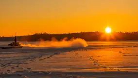 Zachód słońca nad jeziorem Bełdany, luty 2026 r. - zdjęcie 40