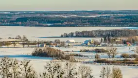 Jezioro Mamry, Węgorzewo i okolice z drona, styczeń 2026 r. - zdjęcie 34