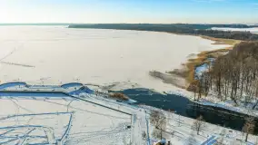 Jezioro Mamry, Węgorzewo i okolice z drona, styczeń 2026 r. - zdjęcie 7