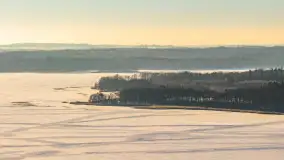 Jezioro Mamry, Węgorzewo i okolice z drona, styczeń 2026 r. - zdjęcie 21