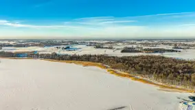 Jezioro Mamry, Węgorzewo i okolice z drona, styczeń 2026 r. - zdjęcie 3