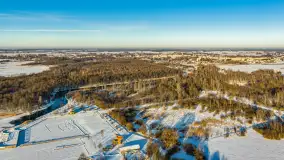 Jezioro Mamry, Węgorzewo i okolice z drona, styczeń 2026 r. - zdjęcie 45