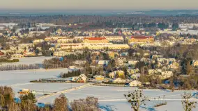 Jezioro Mamry, Węgorzewo i okolice z drona, styczeń 2026 r. - zdjęcie 13