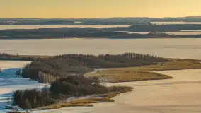 Jezioro Mamry, Węgorzewo i okolice z drona, styczeń 2026 r. - zdjęcie 8