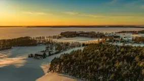 Jezioro Dargin i okolice Nowego Harszu o zachodzie słońca, styczeń 2026 r. - zdjęcie 21