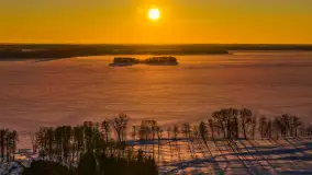 Jezioro Dargin i okolice Nowego Harszu o zachodzie słońca, styczeń 2026 r. - zdjęcie 4