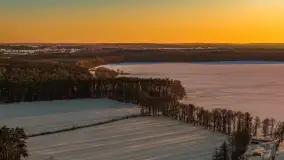 Jezioro Dargin i okolice Nowego Harszu o zachodzie słońca, styczeń 2026 r. - zdjęcie 16