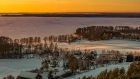 Jezioro Dargin i okolice Nowego Harszu o zachodzie słońca, styczeń 2026 r. - zdjęcie 7